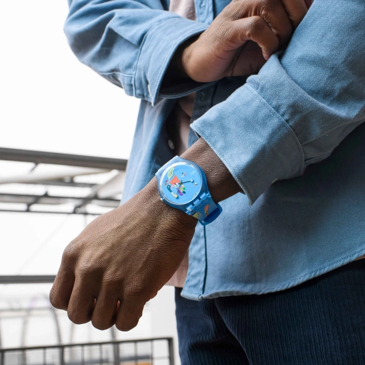 SWATCH X CENTRE POMPIDOU BLUE SKY, BY VASSILY KANDINSKY - Swatch