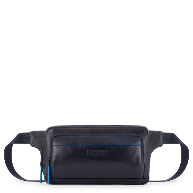 PIQUADRO Marsupio con tasca frontale Blue Square