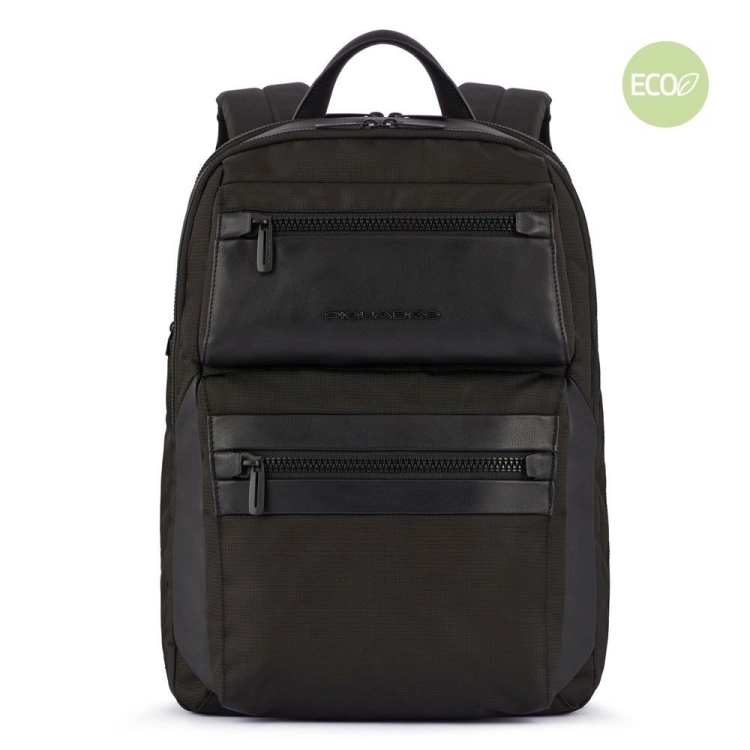 piquadro Zaino porta computer e iPad®Pro 12,9 in tessuto Woody