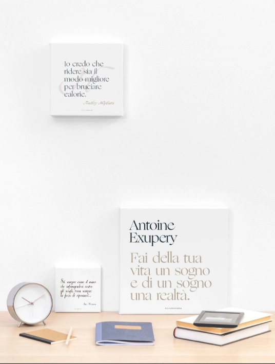 FOLLES DESIGN Stampa su Canvas A. Exupery 04 - FOLLES DESIGN 