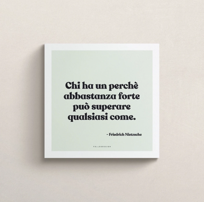 FOLLES DESIGN Stampa su Canvas F. Nietzsche 20