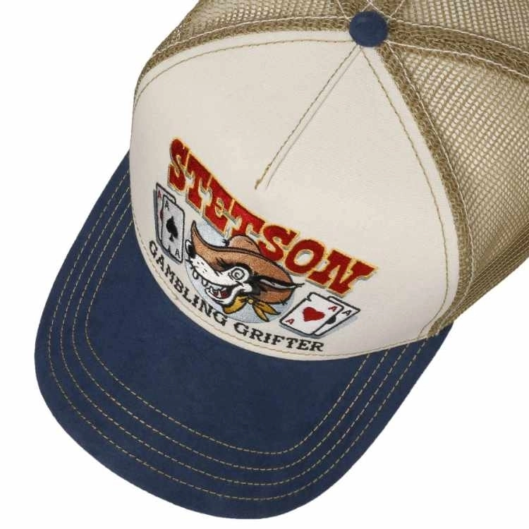 STETSON CAPPELLINO TRUCKER GAMBLING GRIFTER BEIGE - Stetson