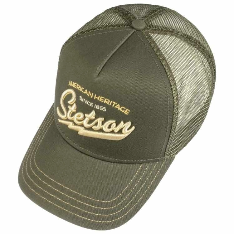 STETSON CAPPELLINO TRUCKER SINCE 1865 OLIVA