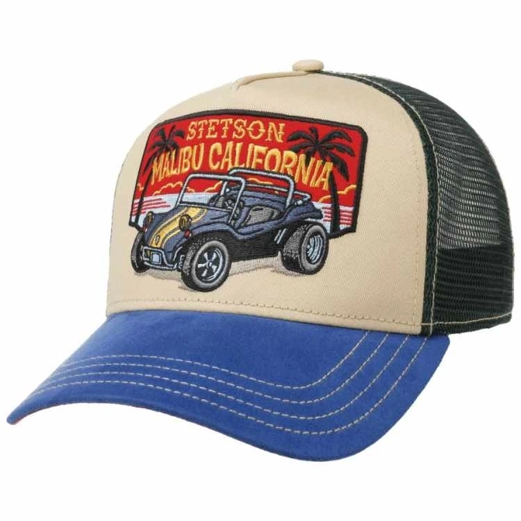 STETSON CAPPELLINO TRUCKER MALIBU CALIFORNIA BEIGE - Stetson