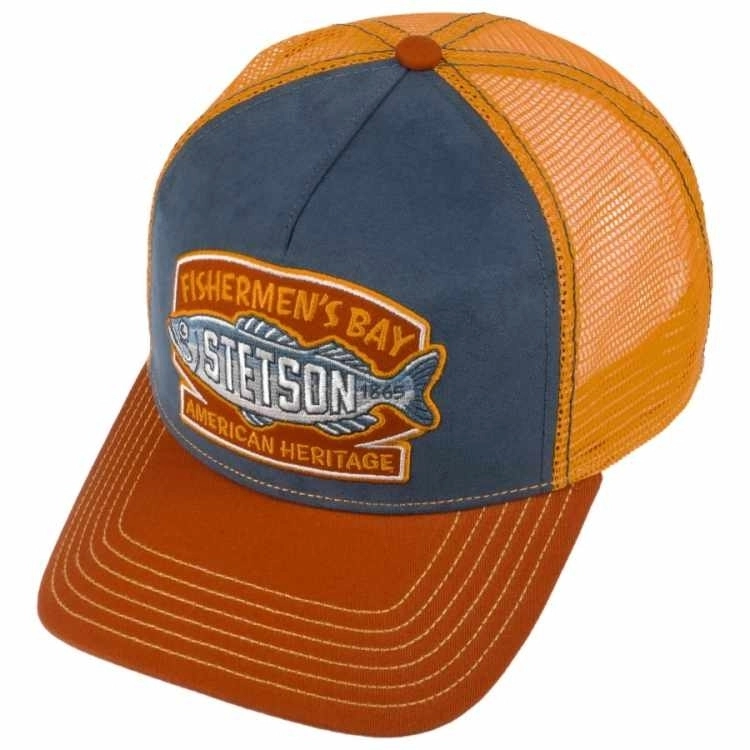 STETSON CAPPELLINO TRUCKER FISHERMEN´S BAY ARANCIA