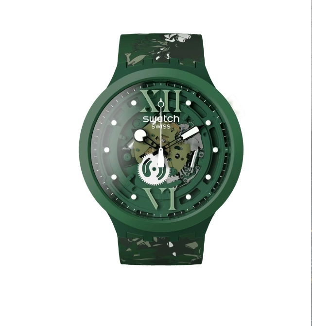 SWATCH CAMOFLOWER GREEN