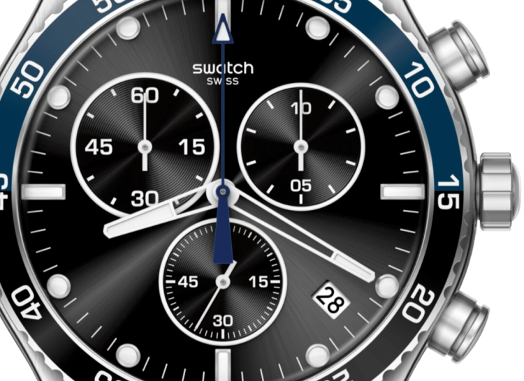 SWATCH DARK BLUE IRONY - Swatch