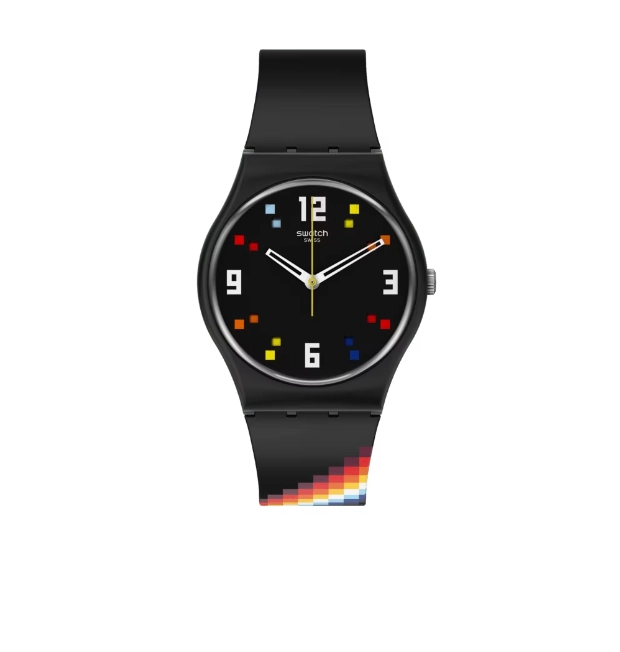 SWATCH BLACK CAROUSEL SQUARES